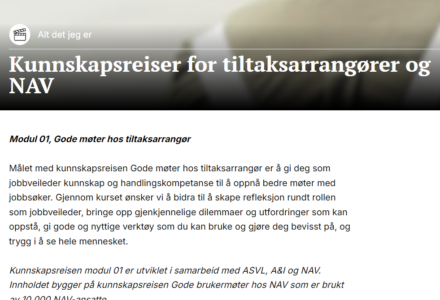 Kunnskapsreisen: – Et verktøy for styrket samarbeid mellom Nav og tiltaksarrangører